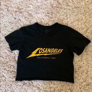 Brandy Melville Los Angeles lightning bolt top